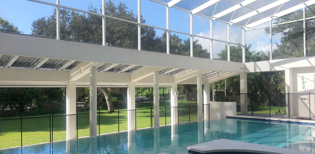 tall pool enclosure in miami florida